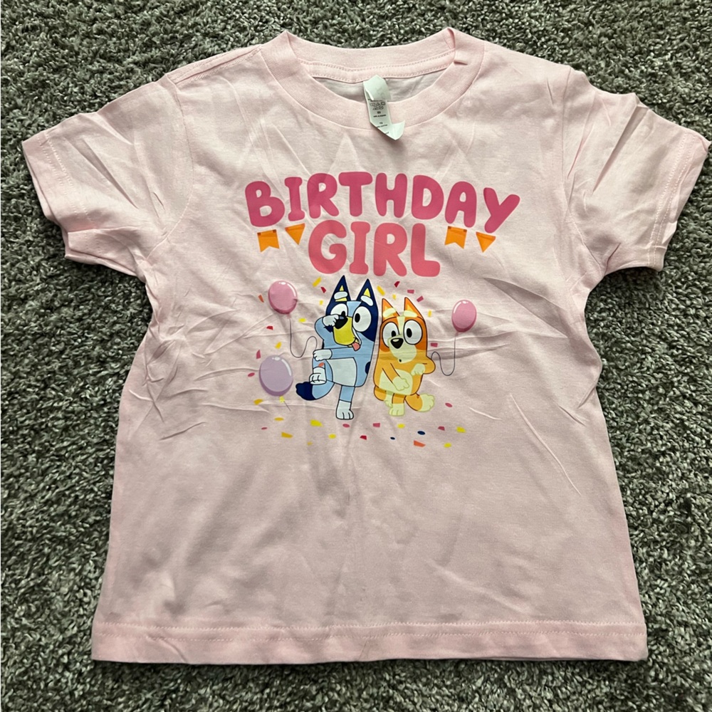 Bluey birthday girl shirt